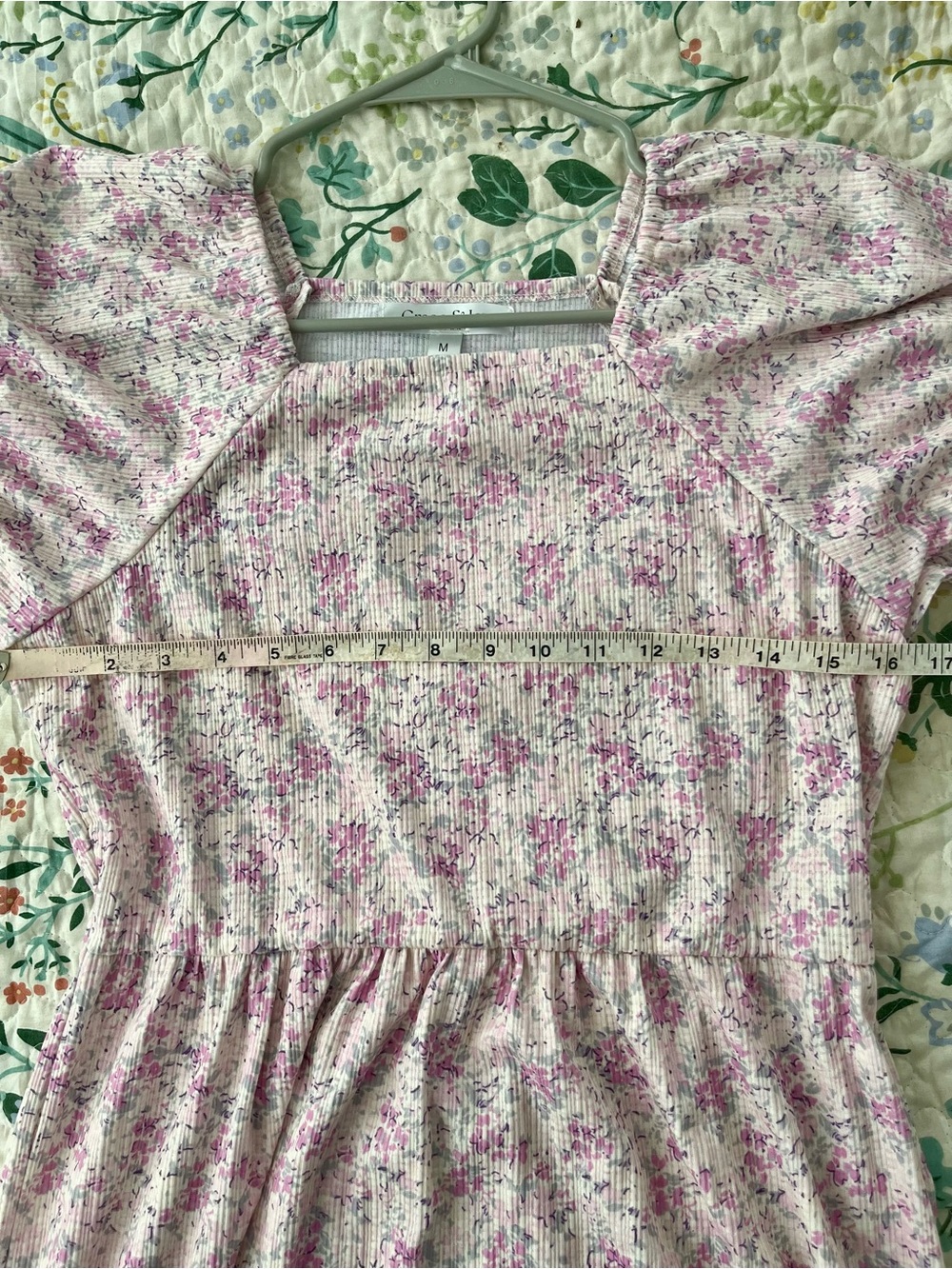 Floral 'STELLA' SQUARE NECK MIDI DRESS Grace and Joy - Picture 3 of 9